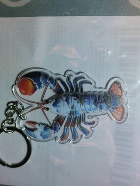 Blue Lobster Acrylic Keychain - Women's Accessories